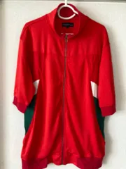美品　半袖パーカー　レッド　4L