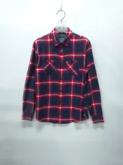 トミーヒルフィガー レッド タータンチェック シャツ ( 55 55半 )