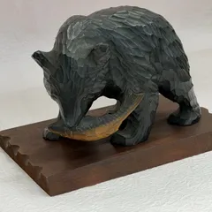 ヴィンテージ  熊 木彫り  北海道 民芸品 ミニサイズ