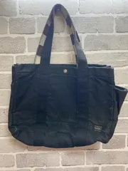 【B2-09】◇PORTER    トートバッグ　黒　無地