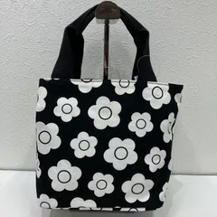 7640　MARY QUANT　マリークワント　マリクワ　トートバッグ　ハンドバッグ　ミニトート　デイジー　デイジープリント　レディース　シンプル　きれいめ　小さめ　ミニ