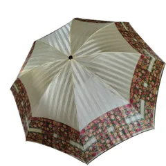RE338 NINARICCHI ニナリッチ　折り畳み雨傘　袋付き　レトロ花柄　上品　マダム　レディース