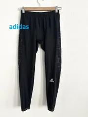 adidas　アディダス　レギンス　パンツ　メンズ　Lサイズ　ブラック×グレー　ウエストゴム（ひも入り）　ストレッチ素材　送料込み　6461053