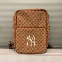 GUCCI(グッチ) ニューヨークヤンキース コラボ GGキャンバス リュック【536724】