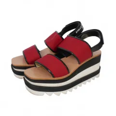 【中古】ステラマッカートニー STELLA McCARTNEY SNEAK ELYSE ストラップ プラットフォームサンダル 37 赤 レッド ステラマッカートニー STELLA McCARTNEY SNEAK ELYSE ストラップ