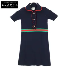 【極美品✨】GUCCI シェリーライン　ワンピース ワンピース GGパールボタン 極美品✨】GUCCI シェリーライン ワンピース ワンピース GGパールボタン