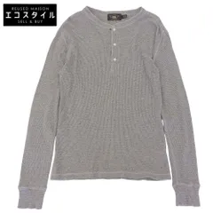 RRL DOUBLE RL ダブルアールエル ヘンリーネック 長袖 Tシャツ M RRL / ダブルアールエル 貝ボタン ヘンリーネック 長袖 Tシャツ