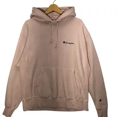 Champion チャンピオン REVERSE WEAVE リバースウィーブ ロゴデザイン パーカー フーディー プルオーバー 長袖 ワンポイント刺繡 オーバーサイズ ビックシルエット HONDURAS製 2XLサイズ ピンク