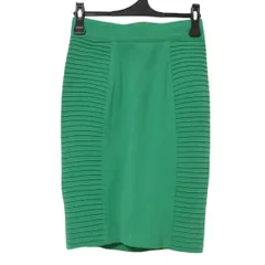 RE277  VERSACE SPORT 　ヴェルサーチスポーツ　膝丈　ニットタイトスカート　グリーン　緑　レディース　40サイズ　イタリア製　ヴィンテージ　レトロ　高級
