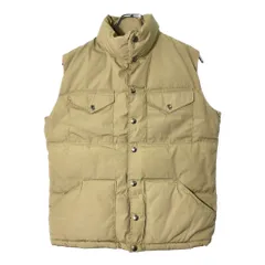 70年代 USA製 THE NORTH FACE ノースフェイス ダウンベスト ヴィンテージ アウトドア 茶タグ ベージュ(メンズ XS)中古 古着 V9081