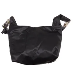 russet(ラシット) ショルダーバッグ - 黒×ライトグレー×ダークグレー レザー