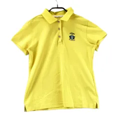 サイズ：L CALLAWAY キャロウェイ  半袖ポロシャツ  イエロー系 [240101578755] ゴルフウェア レディース ストスト