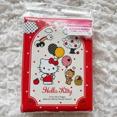 サンリオ　キティ　シール帳　Sanrio シール台紙　シールバインダー　メモ　赤　人気　プレゼント