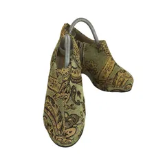 ユーズドフルギ USED古着 a.i.c 総柄 刺繍 厚底 ショートブーツ レディース JPN:M