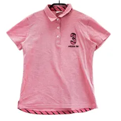 サイズ：L ADIDAS GOLF アディダスゴルフ N67782 半袖ポロシャツ ワッペン  ピンク系 [240101584652] ゴルフウェア レディース ストスト