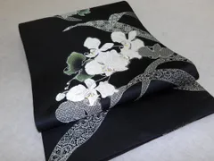 P41284　蘭の花　袋帯　ｃ