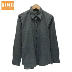 agnes b. homme　柄シャツ　長袖　シャツ　トップス　レギュラーカラー　胸ポケット　総柄　水玉　ドット　古着