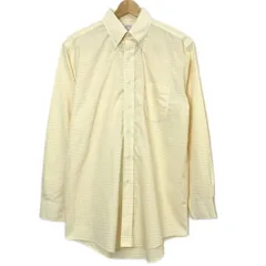 Brooks Brothers　チェックシャツ　長袖　シャツ　トップス　Yシャツ　ボタンダウン　胸ポケット　古着