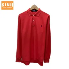 POLO by RALPH LAUREN　ポロシャツ　長袖　シャツ　トップス　ハーフボタン　無地　ワンポイント　ブランドロゴ　スモールポニー　刺しゅう　日本製　古着