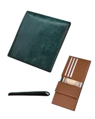 [TAMIWA] 極薄 財布 メンズ 2つ折り 薄い 本革 プエブロレザー コンパクト 小銭入れ お札入れ カード入れ 薄型財布 二つ折り財布 ウォレット (プエブロ＿ブルー)