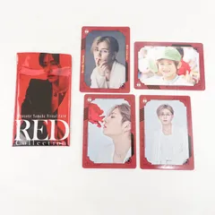山田涼介 RED ビジュアルカード 4枚セット フォト トレカ Ryosuke Yamada visual curd めがね 幼少期 Hey! Say! JUMP