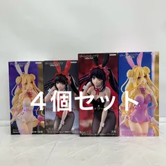 未開封 デート・ア・ライブ V BiCute Bunnies  星宮六喰 星宮六喰・ピンクver. 時崎狂三 時崎狂三・ブラックver. フィギュア ４個セット LFQ788 f107