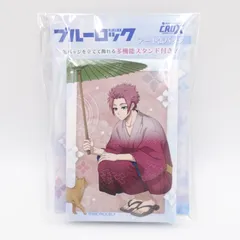 ブルーロック 糸師冴 アート缶バッジ  五月雨  未開封 背面180度可動多機能スタンド付き 約H80×W53×D10mm