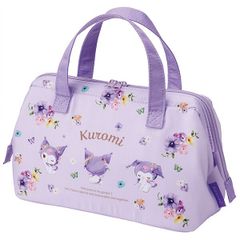 クロミ パステルビビッドな水彩花柄 がま口型ランチバッグ M スケーター