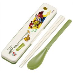 ズートピア ヴィンテージワッペン 音のならないコンビセット 箸18cm スケーター