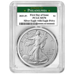 PCGS 2021年 フィラデルフィア シルバーイーグル MS70 銀貨 コイン