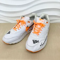 NIKE ナイキ エアマックス1 JUST DO IT  スニーカー AO1021-100 メンズ 13153 ホワイト オレンジ 中古
