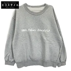 MM6 エムエムシックス ｸﾞﾚｰ ﾛｺﾞ刺繍 ｽｳｪｯﾄﾌﾟﾙｵｰﾊﾞｰ Ⅿ