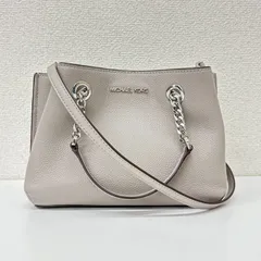【MICHAEL KORS マイケルコース】2way チェーン ショルダーバッグ ハンドバッグ ライトグレー