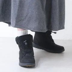 [スエードブラック]スノーブーツ レディース ショートブーツ 防滑 滑らない スパイク 防水 凍結 雪国 北海道 裏起毛 裏ボア 内ボア 暖かい あったかい ふわふわ レースアップ ローヒール 歩きやすい 柔らかい 軽量 軽い k157-7338044