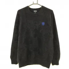 【超美品】パーリーゲイツ セーター ネイビー ロゴ刺しゅう ニット メンズ 6(XL) ゴルフウェア PEARLY GATES