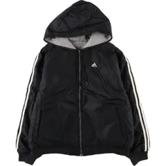 古着 00年代 アディダス adidas リバーシブル バックロゴ 中綿パーカー パファージャケット メンズM相当/eaa603436