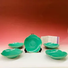 未使用品  香蘭社 梅形茶托セット（５枚組）　箱付き