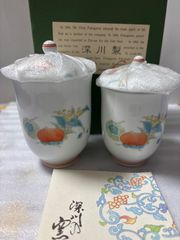 深川磁器 六歌仙 蓋付き碗 5脚セット - メルカリ