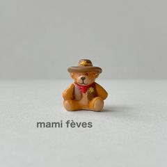フェーヴ 保安官のくま フランス フェーブ ミニチュア陶器 - メルカリ