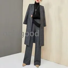 ウール混 入学式 ママスーツ レディース 大きいサイズ おしゃれ 卒業式 母 卒園式 入園式 テーラード ロング ジャケット セットアップ セレ