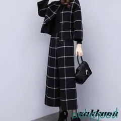 セットアップ ツーピース レディース 秋 冬 コンサバ ジャケット アウター ワイドパンツ 通勤 上品 きれいめ 20代 30代 40代 可愛い