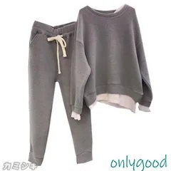 秋新作 セットアップ レディース スウェットセット スポーツウェア 長袖プルオーバー ロングワイドパンツ 運動着/部屋着 カジュアル ジャー