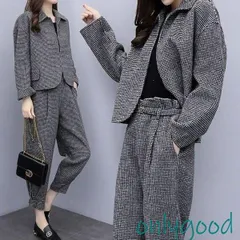 セットアップ レディース 秋 冬 2019 スーツパンツ テーラードジャケット 秋新作2点セット 通勤 オフィス 入学式 卒業式 母親 ママスーツ 3