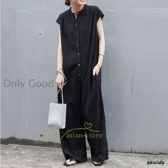 サロペット レディース 40代 30代 20代 オールインワン コーデ パンツ ボトムス 春 夏 綿 コットン 黒 着痩せ 通勤通学 20代30代40代50代 