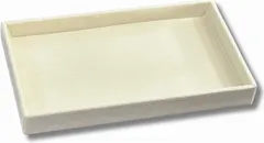 Meilleur Choix ジュエリートレイ アクセサリートレイ 小物入れ ジュエリートレー ベロア (ベージュ(仕切りなし),  横21cmx縦12.7cmx高さ2.5cm)