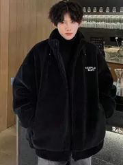 男性のポーラーフリースジャケット新しい秋と冬の冬服秋と冬ハンサムな綿の服綿の服