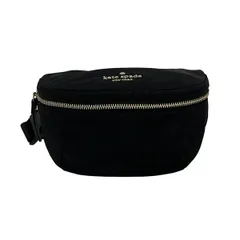 Kate spade(ケイトスペード) ウエストポーチ美品  - PXRU9088 黒 レザー