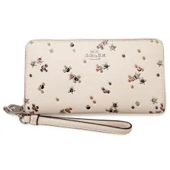 【新品 未使用】コーチ 財布 COACH アウトレットスムース レザー  ロング ジップ アラウンド ウォレット スター プリント長財布 CCL38 SVCAH