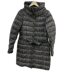 Max MaraWEEKEND(マックスマーラウィークエンド) ダウンコート サイズ38 S レディース - 黒×アイボリー 長袖/ジップアップ/冬