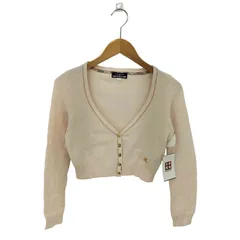 バーバリーブルーレーベル BURBERRY BLUE LABEL クロップド丈 コットン カーディガン レディース  38